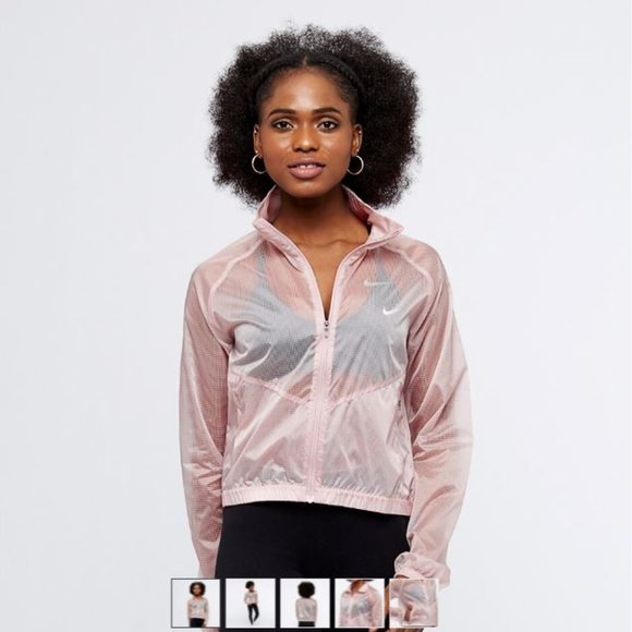 Nike Dri Fit run division reflective size light peach/ baby pink packable - Picture 1 of 7